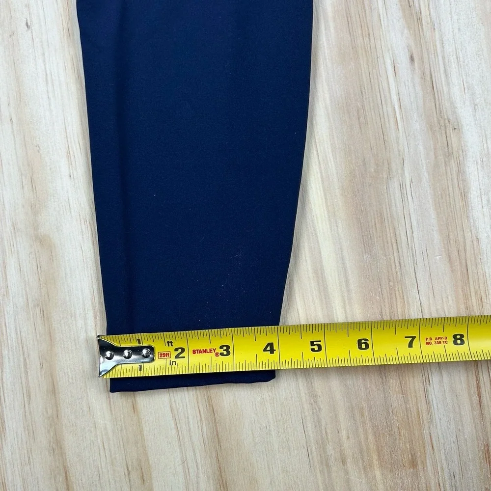 Tory Sport Leggings Womens M Blue Ankle Chevron Stripe High Rise Yoga‎ Burch